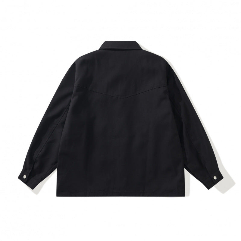 Unisex Kastige Worker-Überjacke aus Canvas mit durchgehendem Reißverschluss, Brustpattentasche und aufgesetzten Eingrifftaschen Nord Taschen