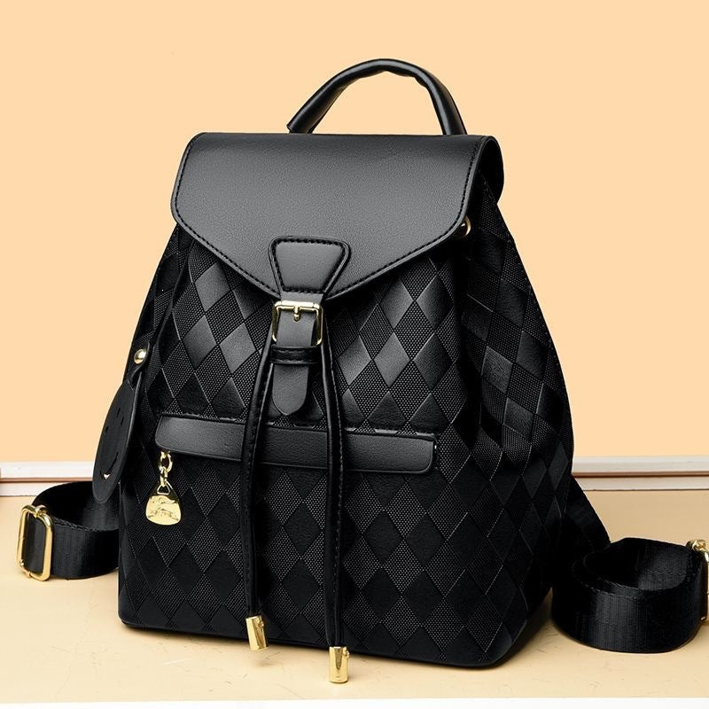 Damen elegante Rucksacktasche mit geflochtenem Design Nord Taschen