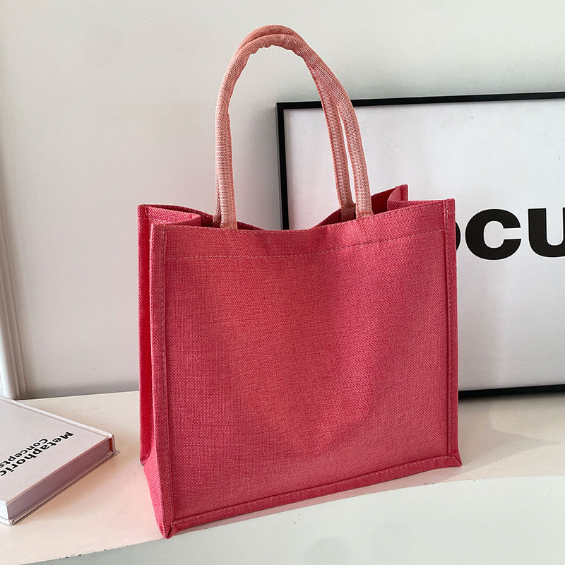 Damen Jute-Shopper-Tasche mit stilvollem Design Nord Taschen
