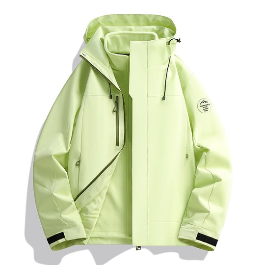 Herren Wetterfeste Softshelljacke mit Fleece‑Innenfutter, verstellbarer Kapuze & Reißverschluss‑Brusttasche Nord Taschen