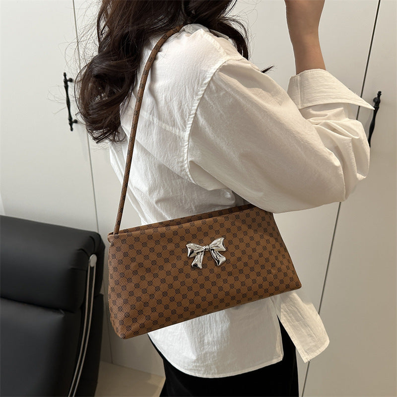 Damen elegante Umhängetasche mit stilvollem Bow-Design Nord Taschen