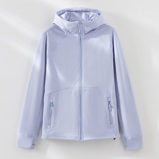 Damen Kapuzen-Fleecejacke mit durchgehendem Reißverschluss, ergonomischen Nähten und Reißverschlusstaschen Nord Taschen