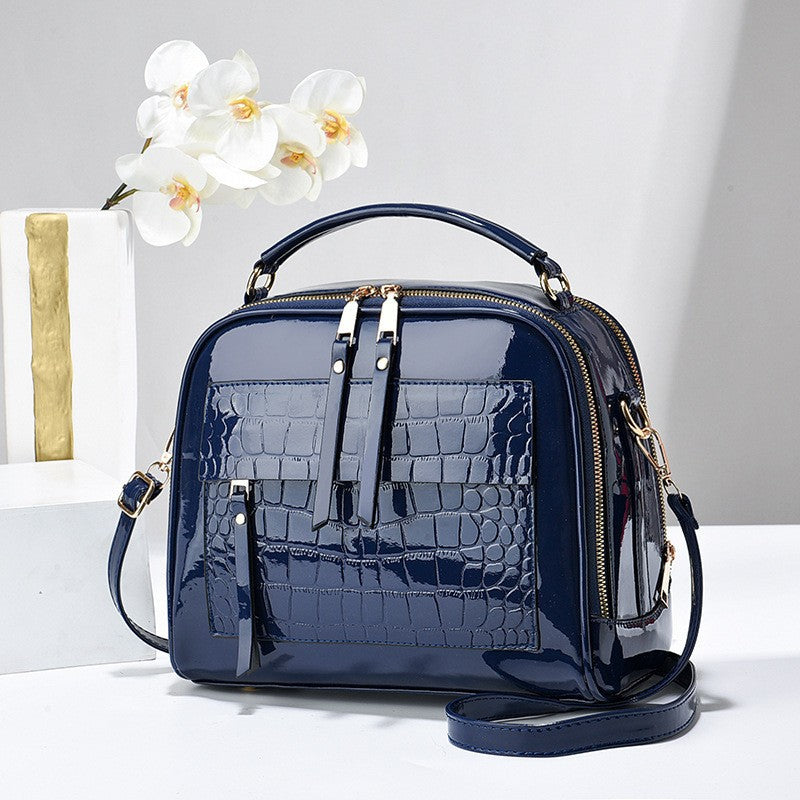Damen elegante Umhängetasche im modernen Krokodil-Look Nord Taschen