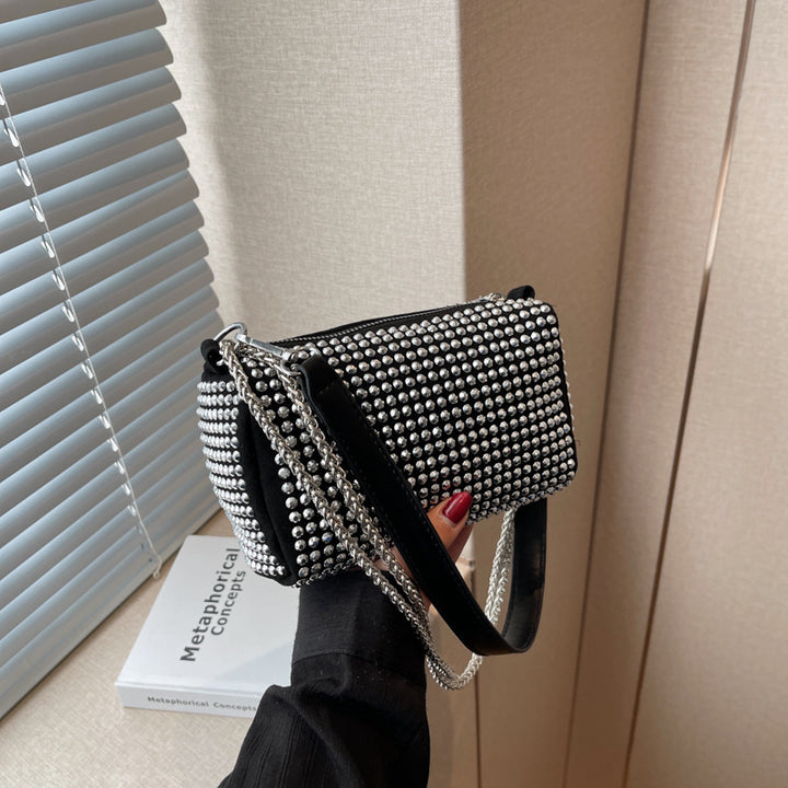 Damen Glamouröse Clutch mit Strassverzierung Nord Taschen
