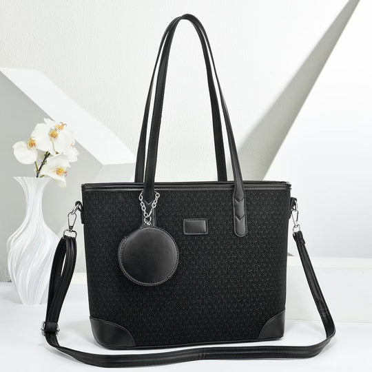 Damen elegante Tote-Handtasche mit strukturiertem Design und abnehmbarer Geldbörse Nord Taschen
