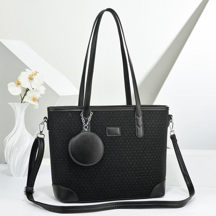 Damen elegante Tote-Handtasche mit strukturiertem Design und abnehmbarer Geldbörse Nord Taschen