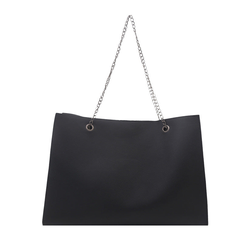 Damen elegante Tote-Bag mit praktischem Innenfach und stilvollem Kettenriemen Nord Taschen