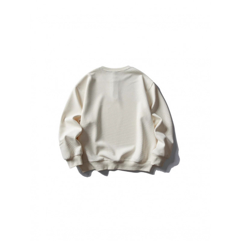 Unisex Waffelstrick-Henley-Sweatshirt im Oversize‑Cut mit Knopfleiste Nord Taschen