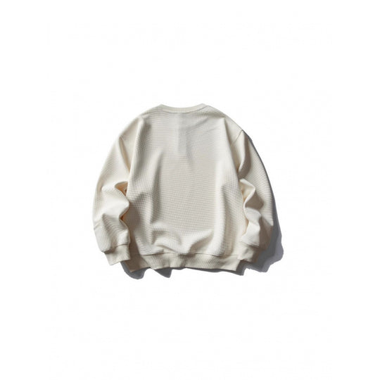 Unisex Waffelstrick-Henley-Sweatshirt im Oversize‑Cut mit Knopfleiste Nord Taschen