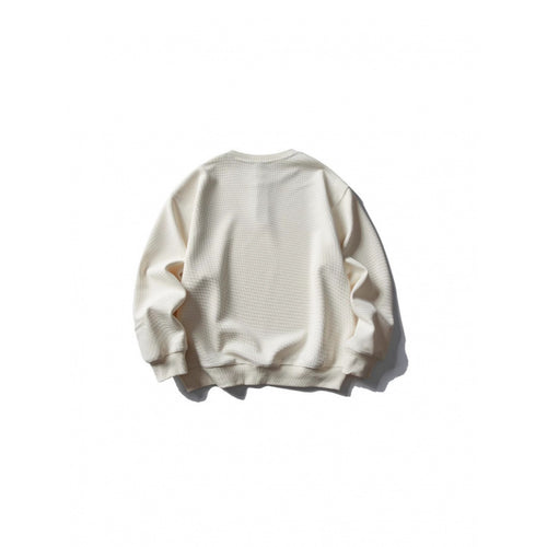 Unisex Waffelstrick-Henley-Sweatshirt im Oversize‑Cut mit Knopfleiste Nord Taschen