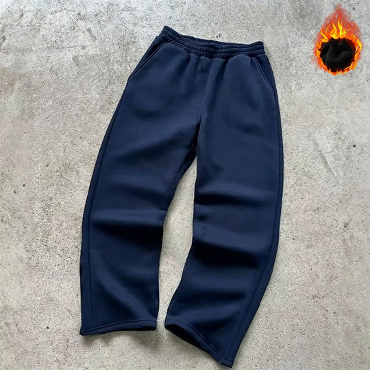 Unisex nan Thermo-Fleece-Jogginghose mit wärmender Innenbeschichtung, elastischem Komfortbund und geradem Bein Nord Taschen