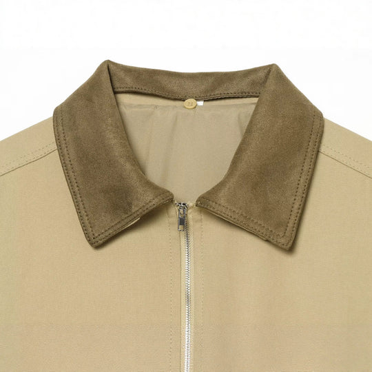 Damen Kurzblouson im Boxy‑Look mit Velourskragen und elastischem Saum Nord Taschen