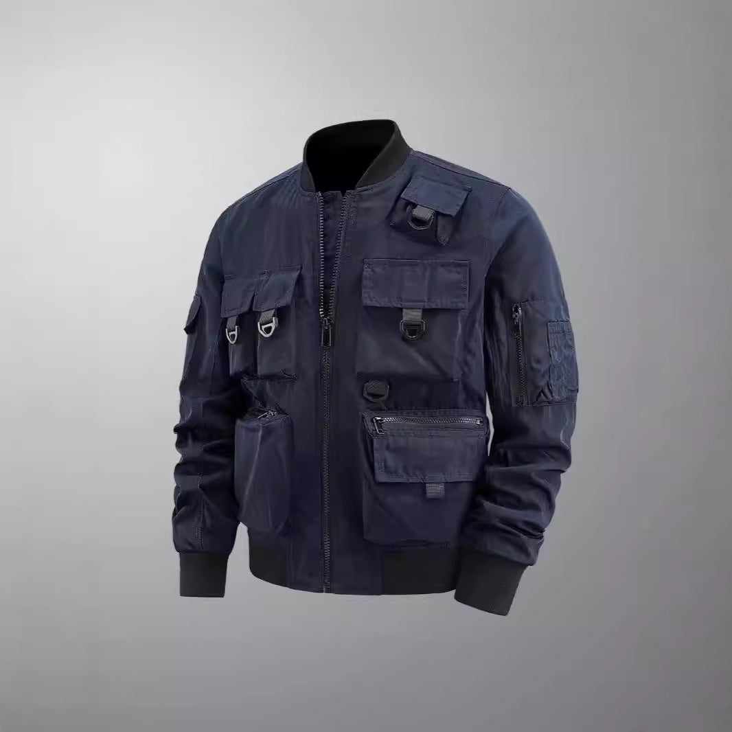Herren taktische Multi-Pocket Bomberjacke mit Utility-Taschen Nord Taschen