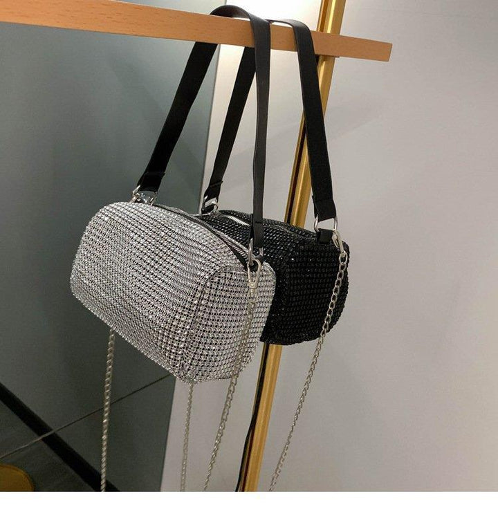 Damen Glitzernde Umhängetasche mit Schulterriemen Nord Taschen