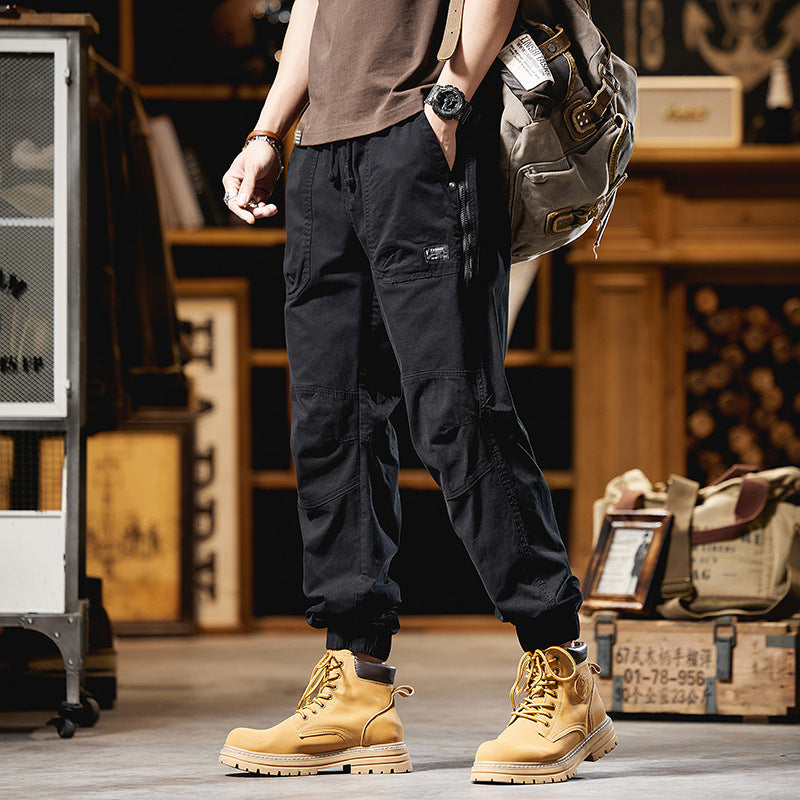 Herren Cargo-Joggerhose mit Knieverstärkungen, Reißverschluss-Seitentasche und Kordelbund Nord Taschen