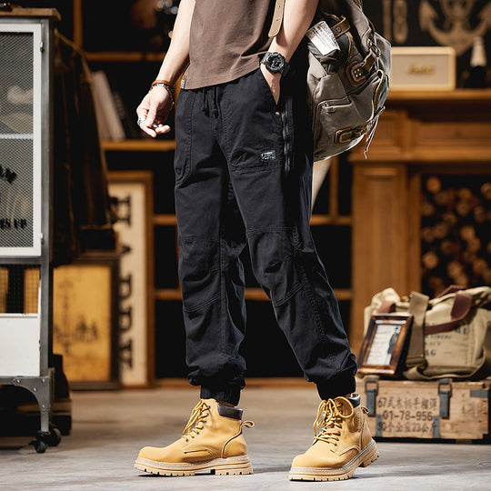 Herren Cargo-Joggerhose mit Knieverstärkungen, Reißverschluss-Seitentasche und Kordelbund Nord Taschen
