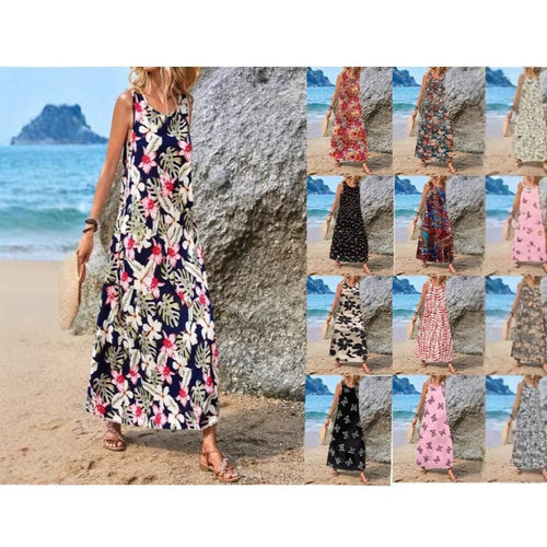 Damen Maxikleid mit einzigartigen Schmetterlingsdruck
