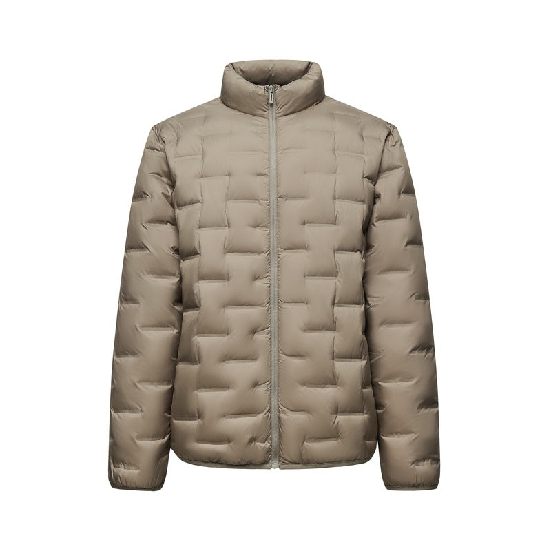 Herren Ultraleichte gesteppte Isolationsjacke mit Stehkragen und minimalistischem Design Nord Taschen