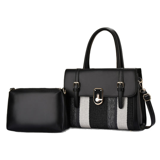 Damen elegante Schultertasche mit abnehmbarem Kleinfach Nord Taschen