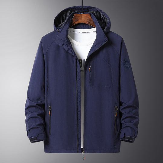 Herren Urbaner Allwetter-Reiseanorak mit Mesh-Futter und verdecktem Reißverschluss Nord Taschen
