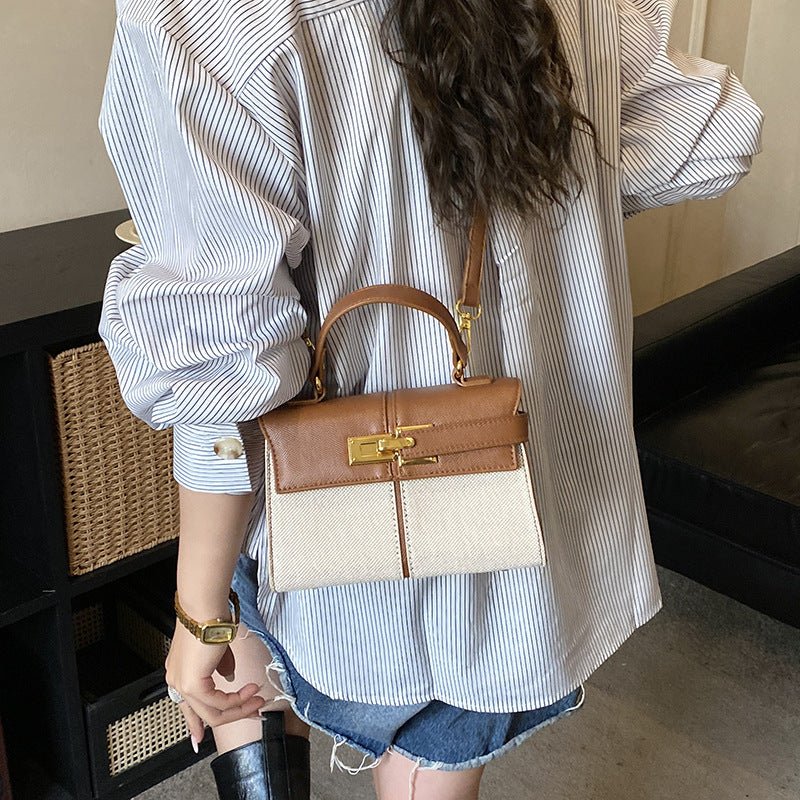 Damen strukturierte Handtasche mit elegantem Kettenverschluss Nord Taschen