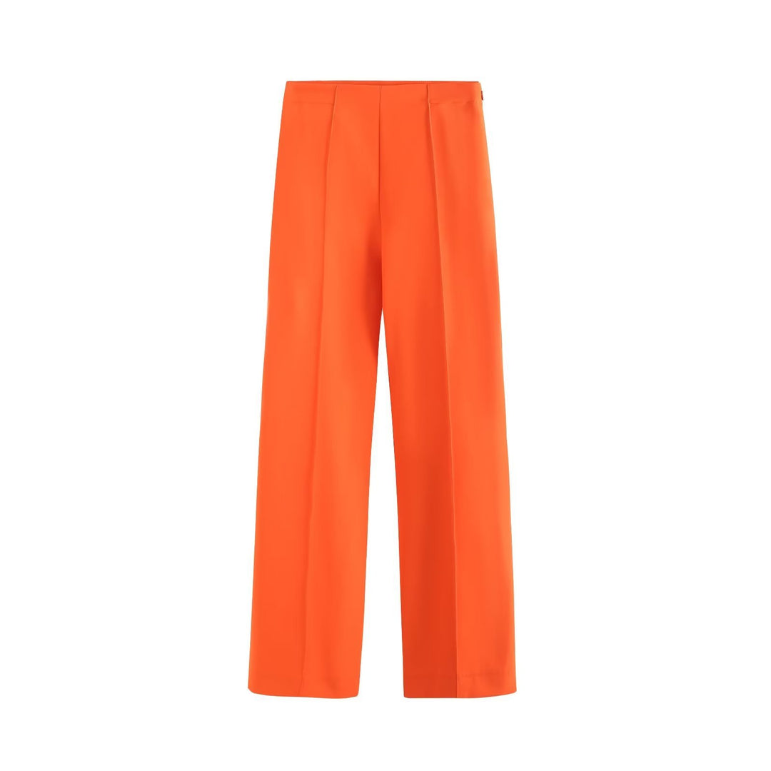 Damen Elegante High‑Waist Palazzo‑Hose mit durchgehender Bügelfalte und Clean‑Finish Nord Taschen