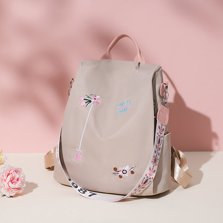Damen Rucksack mit floralem Stickdesign Nord Taschen