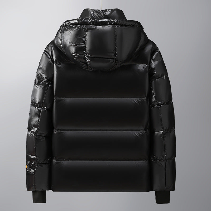 Unisex Glänzender Steppparka mit metallic‑Innenfutter und Tragegurten Nord Taschen
