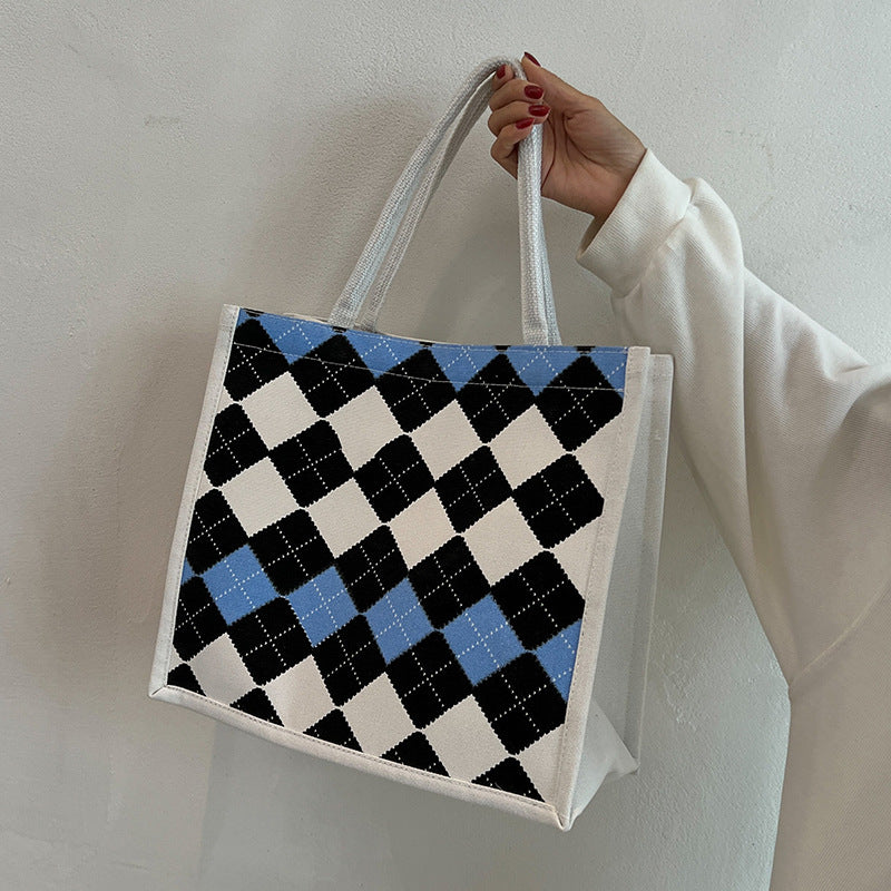 Damen große Tragetasche mit eleganten Karomuster Nord Taschen