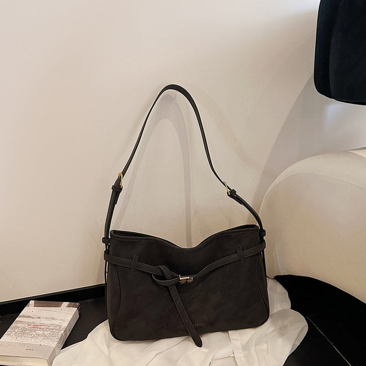 Damen elegante Schultertasche mit modischem Schnallenverschluss Nord Taschen