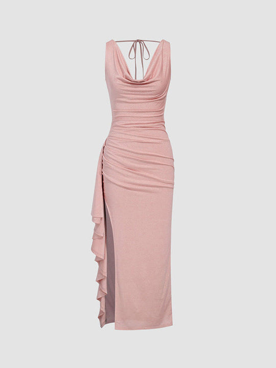 Damen figurbetontes Maxikleid mit elegantem Schnitt und aufregenden Details Nord Taschen