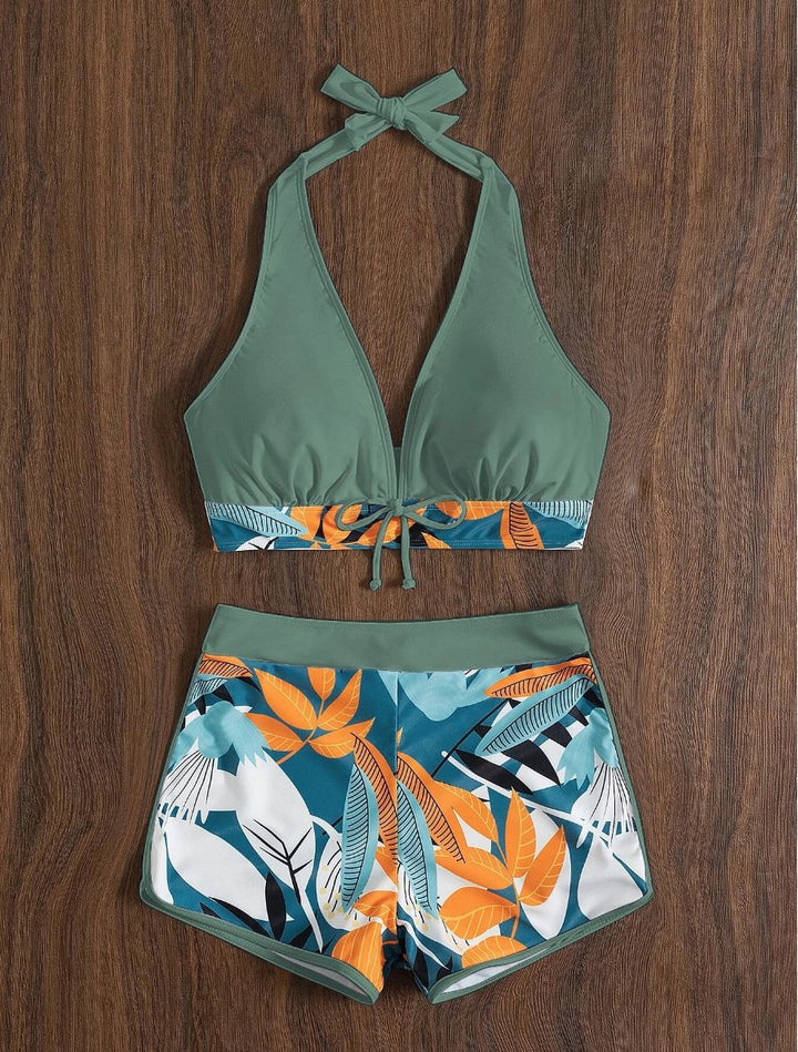 Damen Sportliches Bikini-Set mit verdecktem Bauch