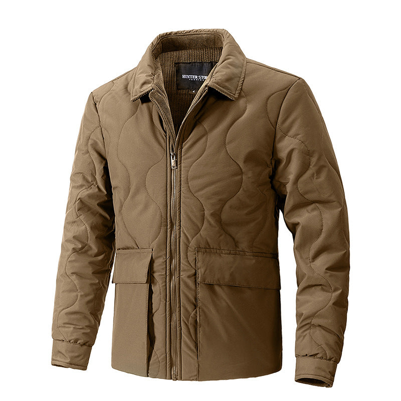 Herren gesteppte Thermo-Fieldjacke mit Reißverschluss Nord Taschen