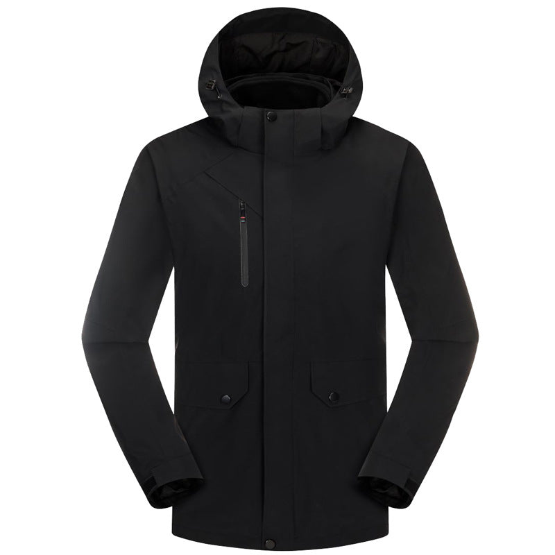 Herren Technische Schneejacke Nord Taschen