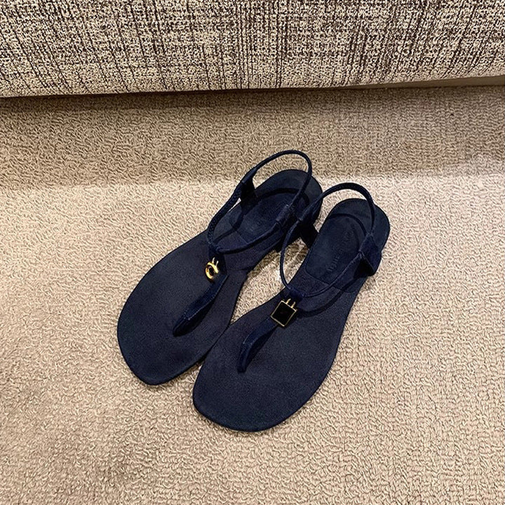 Damen Lederige Sandalen