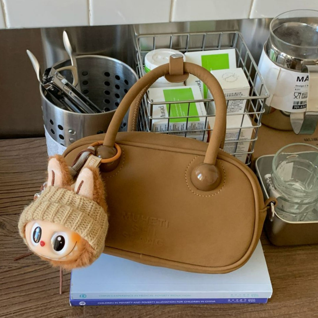 Damen Mini-Handtasche mit verspieltem Tieranhänger Nord Taschen