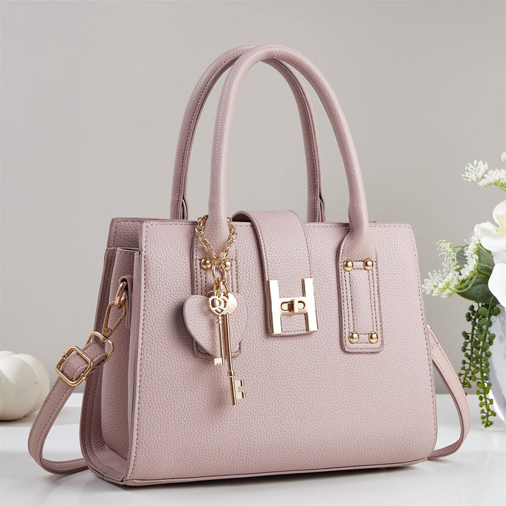 Damen elegante Handtasche mit strukturiertem Obermaterial Nord Taschen