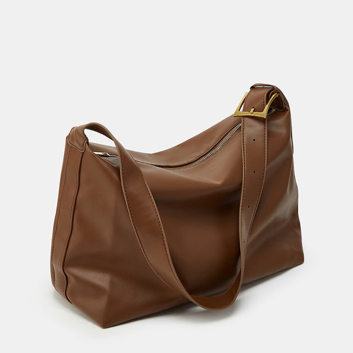 Damen Hobo-Tasche mit elegantem Faltendesign und weichem Kunstleder Nord Taschen