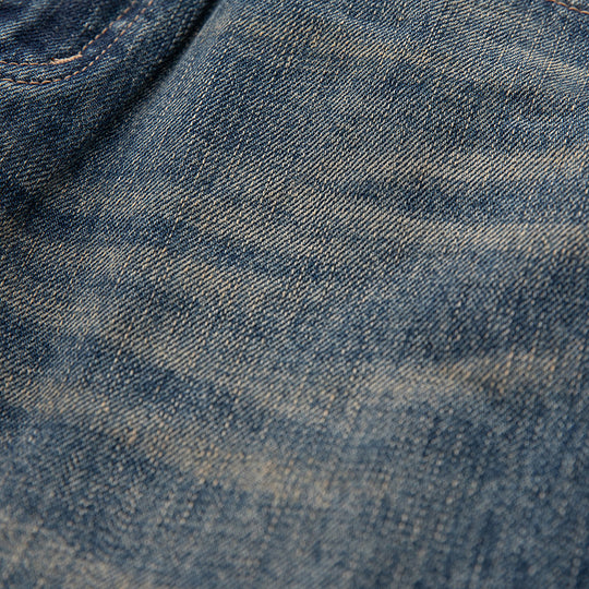 Damen High‑Waist Relaxed-Fit Jeans mit markanter Mittelnaht und Used‑Waschung Nord Taschen