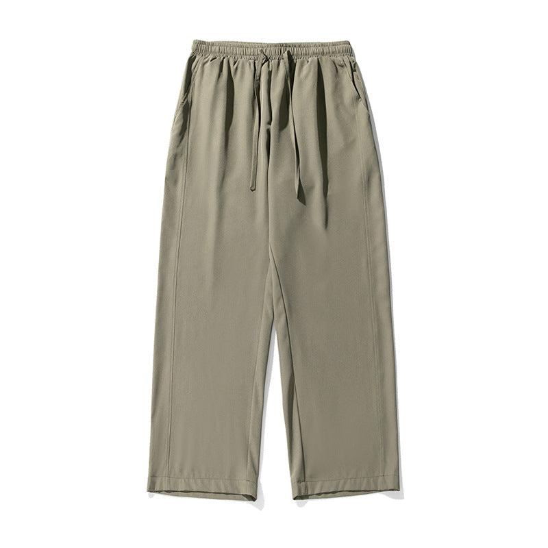 Unisex Locker geschnittene Palazzo‑Freizeithose aus leichtem Twill mit elastischem Bund und Kordelzug Nord Taschen