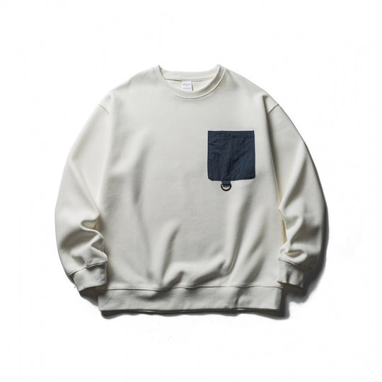 Unisex Oversize-Sweatshirt mit aufgesetzter Brusttasche und D-Ring Nord Taschen