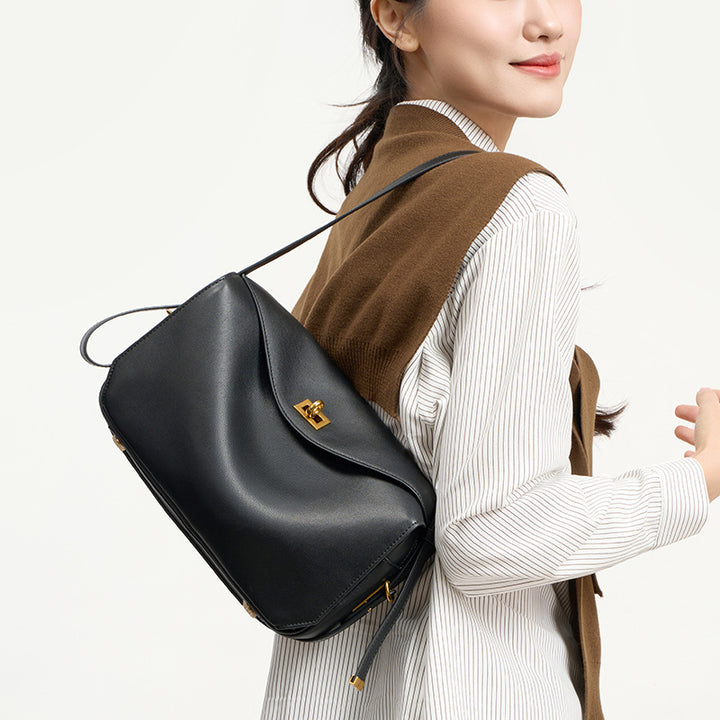 Damen modische Schultertasche mit voluminösem Design Nord Taschen