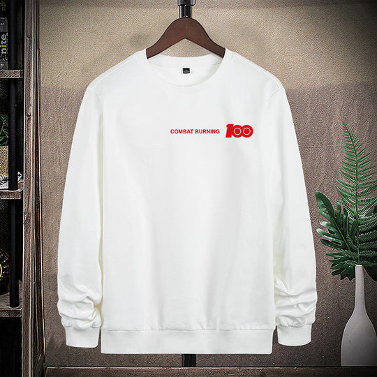 Herren Oversize-Sweatshirt mit Rundhalsausschnitt, minimalistischem Logoprint und gerippten Bündchen Nord Taschen
