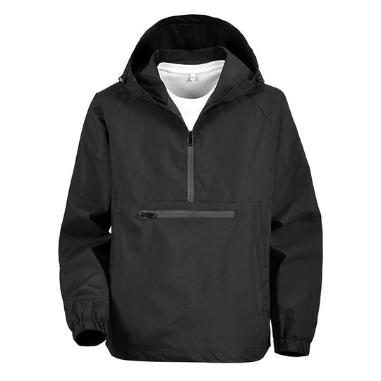Herren Praktische Windjacke mit Kapuze und Reißverschlusstaschen Nord Taschen