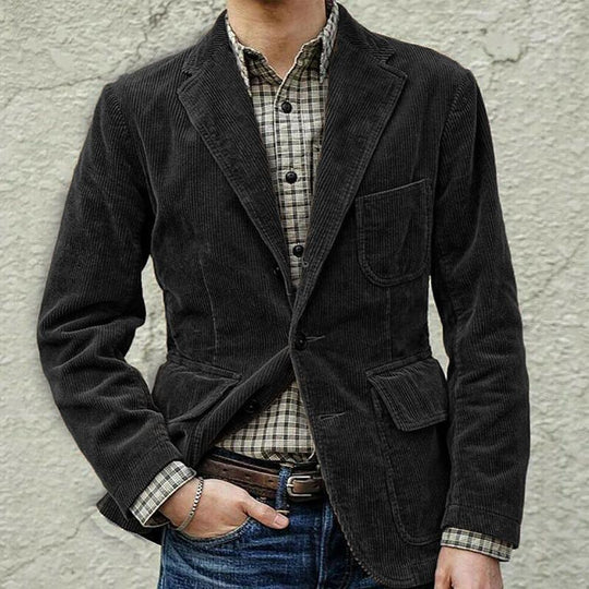Herren Cordblazer mit modernem Schnitt - Arvani