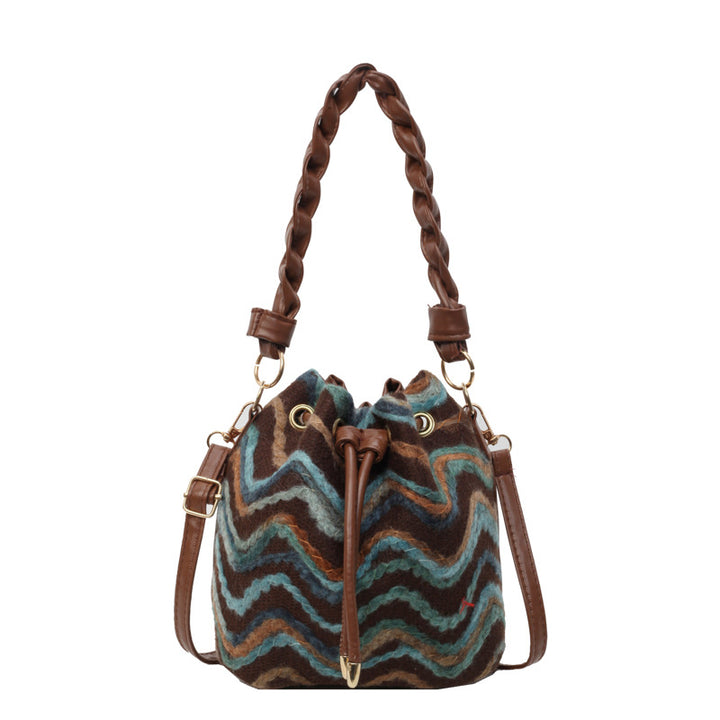 Damen modische Bucket Bag mit verspieltem Muster Nord Taschen
