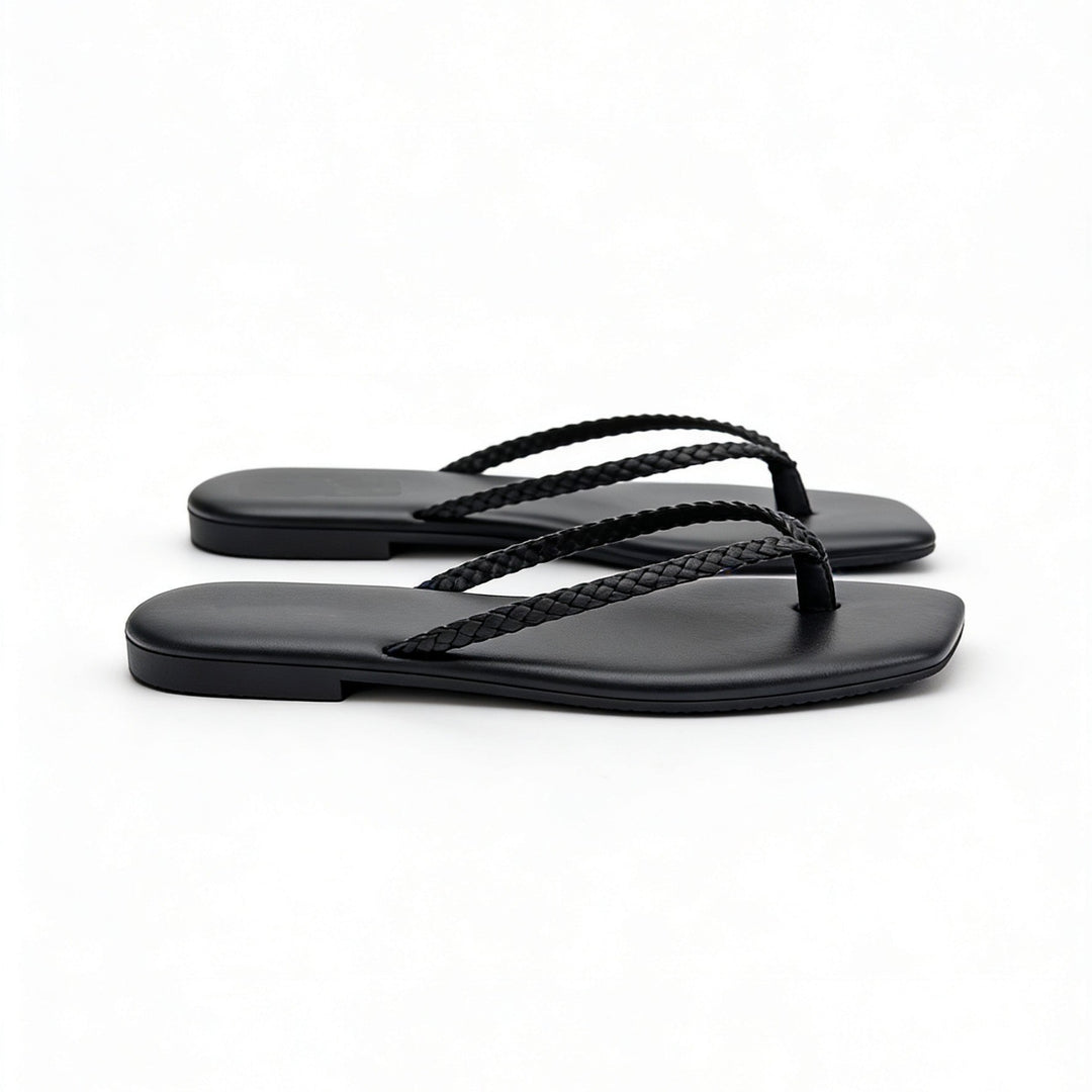 Damen Minimalistische Zehentrenner-Sandalen mit ergonomischem Design