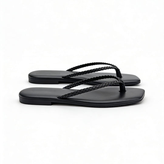 Damen Minimalistische Zehentrenner-Sandalen mit ergonomischem Design