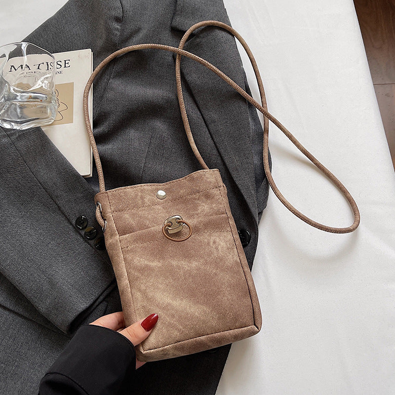 Damen Umhängetasche aus weichem Stoff mit praktischen Fächern Nord Taschen