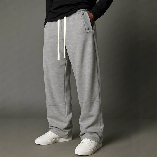Herren Relaxed-Fit Jogginghose mit hohem Komfortbund, Tunnelzug & Utility-Details Nord Taschen
